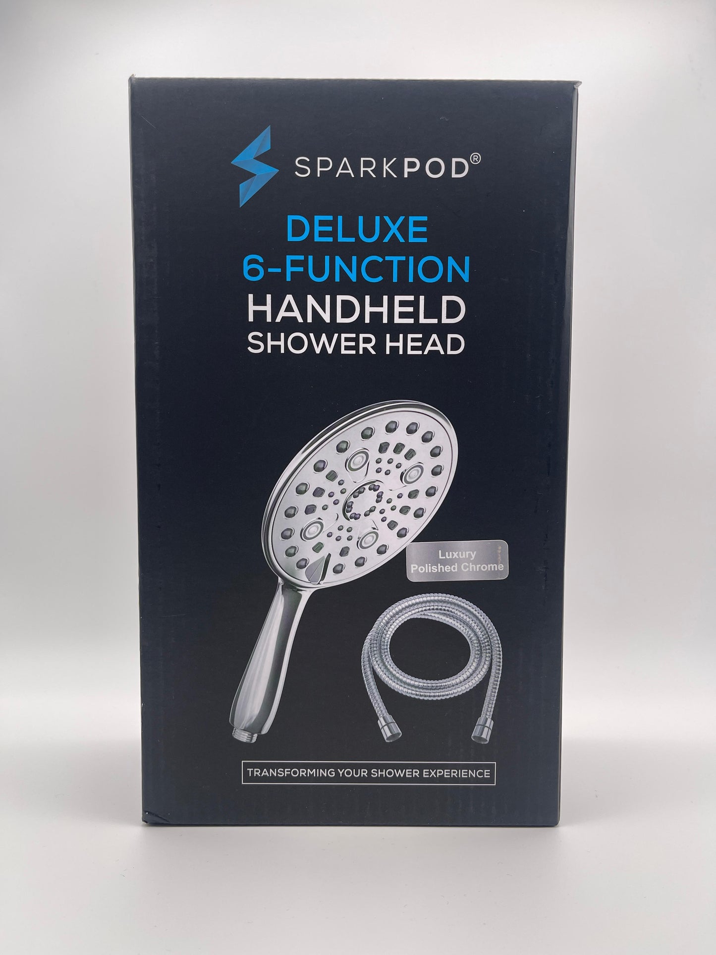 SparkPod Deluxe 6-Function Handheld Shower Head - Luxury Polished Chrome