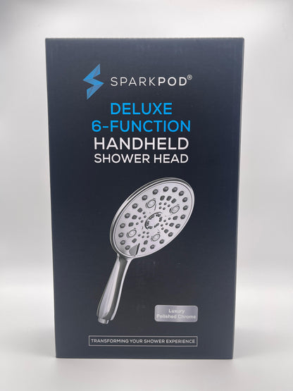 SparkPod Deluxe 6-Function Handheld Shower Head - Luxury Polished Chrome