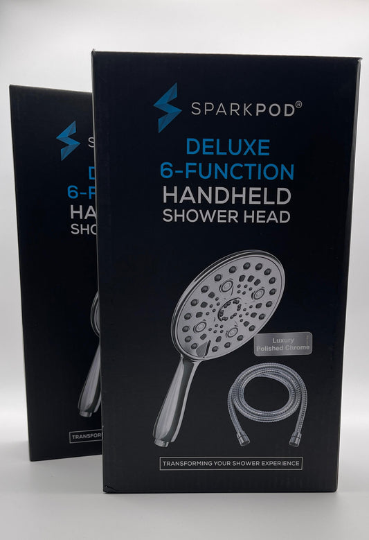 SparkPod Deluxe 6-Function Handheld Shower Head - Luxury Polished Chrome